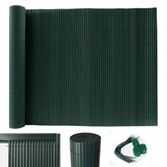 PVC Zaun Garten Terrasse PVC Sichtschutzmatte,Sichtschutz Garten Balkon Windschutz Terrasse Sichtschutzzaun Balkonverkleidung Zaunblende Wetterfest Gartenzaun Anthrazitschwarz