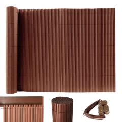 PVC Zaun Garten Terrasse PVC Sichtschutzmatte,Sichtschutz Garten Balkon Windschutz Terrasse Sichtschutzzaun Balkonverkleidung Zaunblende Wetterfest Gartenzaun Anthrazitschwarz