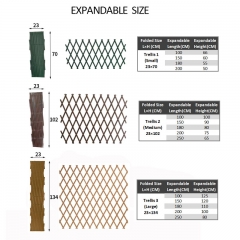 Plastic Wall Trellis Expanding Plant Climbing Vine Crepe Garden PVC Fence