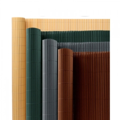 Double-Sided Garden Fence Screening Roll Bamboo PVC Screen Border Panel Privacy PVC Artificial Bamboo Privacy Fence Screening Roll