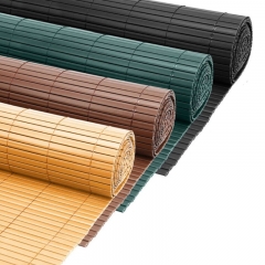 PVC Zaun Garten Terrasse PVC Sichtschutzmatte,Sichtschutz Garten Balkon Windschutz Terrasse Sichtschutzzaun Balkonverkleidung Zaunblende Wetterfest Gartenzaun Anthrazitschwarz