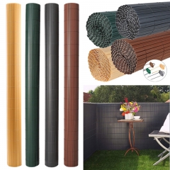 Double-Sided Garden Fence Screening Roll Bamboo PVC Screen Border Panel Privacy PVC Artificial Bamboo Privacy Fence Screening Roll