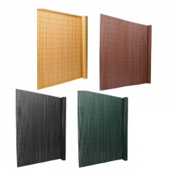 PVC Zaun Garten Terrasse PVC Sichtschutzmatte,Sichtschutz Garten Balkon Windschutz Terrasse Sichtschutzzaun Balkonverkleidung Zaunblende Wetterfest Gartenzaun Anthrazitschwarz