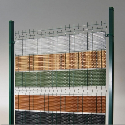 Sichtschutz Rattan geeignet für Doppelstabgitter- und Schmuckzäune