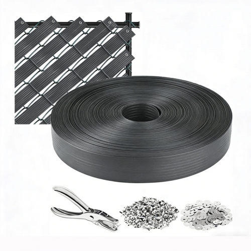 Sichtschutzstreifen Chain Link Fence Slats Button Puncher Fence Privacy Tape Fasteners Covering Privacy for Home Warehouse School Businesses Stadiums