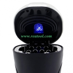 Solar Car Cigarette Ashtrays Smokeless Auto Cigarette LED Light Ash Holder for Universal Car