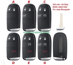 2/3/4/5BT Smart Remote Control Key 433mhz 4A Chip 