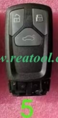 MLB 3 Buttons remote key 434MHZ,For Audi style