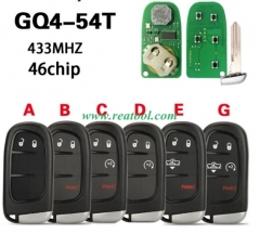 GQ4-54T 46 CHIP Remote Pickup Car Key For Dodge Ra
