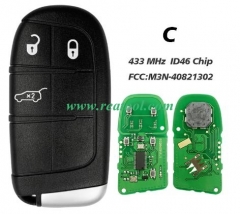 3 Button 433MHz FCC M3N-40821302 Smart Remote Car 