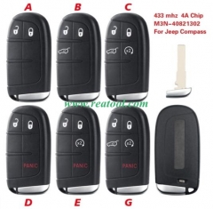 2/3/4/5BT Smart Remote Control Key 433mhz 4A Chip 