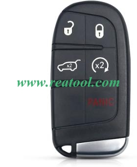 5 Buttons Remote Car Key Fob For JEEP Grand Cherokee M3N-40821302 433MHz ID46