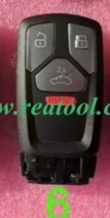 MLB 4 Buttons remote key 434MHZ ,For Audi style