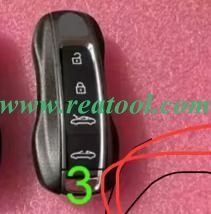 MLB 4Buttons remote key 434MHZ ,For Porshcle style