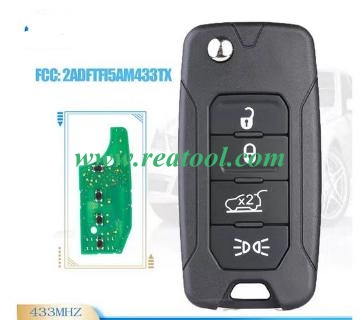 2ADFTFI5AM433TX ,433MHZ , 4A chip remote key for Jeep