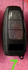 MLB 3 Buttons remote key 434MHZ ,For Audi  style