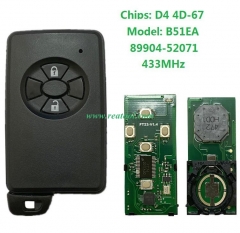For TOYO-TA 2 buttons remote key with 433MHZ 4D-71