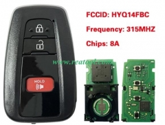 for TOYO-TA Prius 2016 2017 2018 2019 Keyless Smar