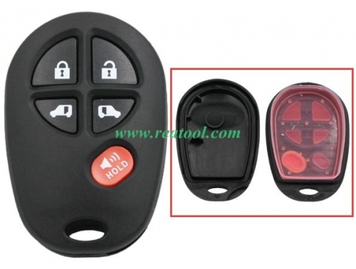 For TOYO-TA 5 button remote key shell