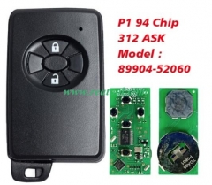 For TOYO-TA Vitz, Ractis, IST 2005+ Smart Key, 2Bu
