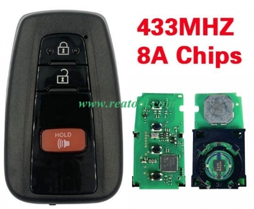 For TOYO-TA C-HR Genuine Smart Key Remote 2018 2+1 Buttons 433mhz 61E470-0010 BR2EX