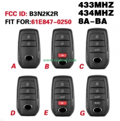 TOYO-TA Land Cruiser 2022 2023 Smart Key 2/2+1/3/3