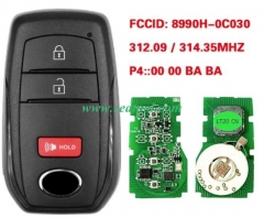 2023 - 2024 TOYO-TA Sequoia, Tacoma Smart Remote K