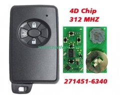 Aftermarket For TOYO-TA Axio Premio 3 Button Smart