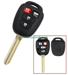 For TOYO-TA 3+1 button remote key blank