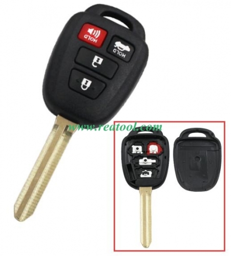 For TOYO-TA 3+1 button remote key blank