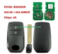 Smart Key for 2020 TOYO-TA Yaris 2 Buttons 433.58/