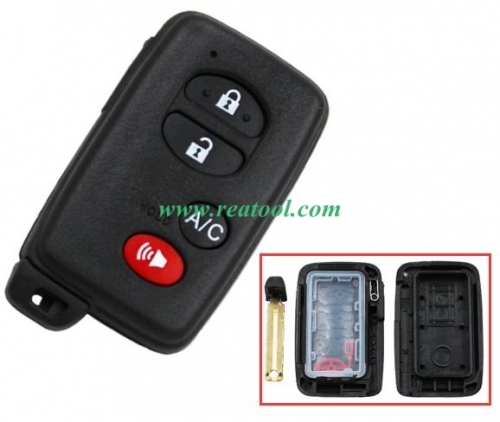 For TOYO-TA 3+1 button remote key shell