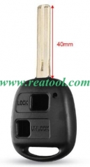 2 button remote key shell with short blade Toy48,4