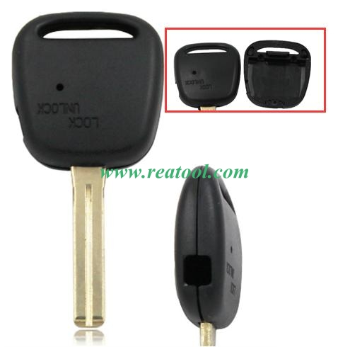 For TOYO-TA 1 button remote key with light hole with TOY48 blade