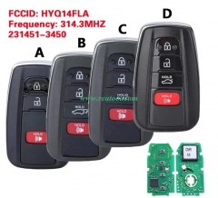 231451-3450 Smart Keyless Remote Key Fob for TOYO-