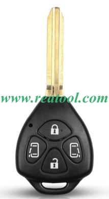 For TOYO-TA 4  button remote key shell with Toy43 blade