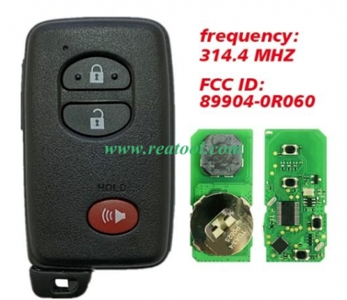 For TOYO-TA Rav4 2010+ Smart Key, 3Buttons, HYQ14AEM HYQ14AAB-6601 P1 98 4D-67, 315MHz 89904-0R060