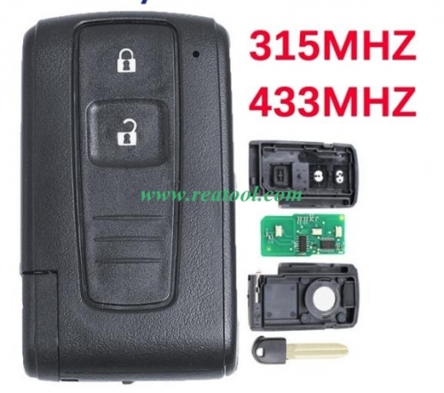Smart 2 button Remote Key fob ASK 433MHz for TOYO-TA Prius 2004-2009 FCC ID B31EG-485 MOZB31EG TOY43