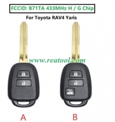 433MHz H / G Chip FCC ID: B71TA Replacement 2 Butt