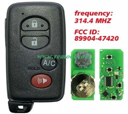 2010-2011 TOYO-TA Prius 4-Button Smart Key PN 89904-47420 HYQ14AAB-3370