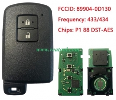 For TOYO-TA Yaris, Auris Smart Key, 2Buttons, BA7E