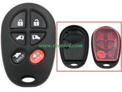 For TOYO-TA 6 button remote key shell