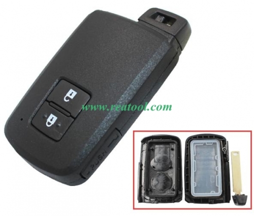 For TOYO-TA 2 button remote key shell ,the button is square