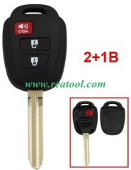 For TOYO-TA 2+1 button remote key blank