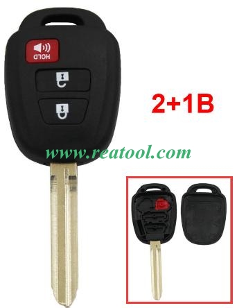 For TOYO-TA 2+1 button remote key blank