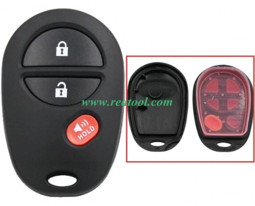 For TOYO-TA 3 button remote key shell