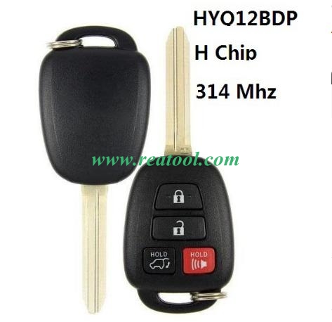 2015-2018 TOYO-TA RAV4 / 4-Button Remote Head Key / PN: 89070-0R221 / HYQ12BDP (H Chip)(Canada) (AFTERMARKET)