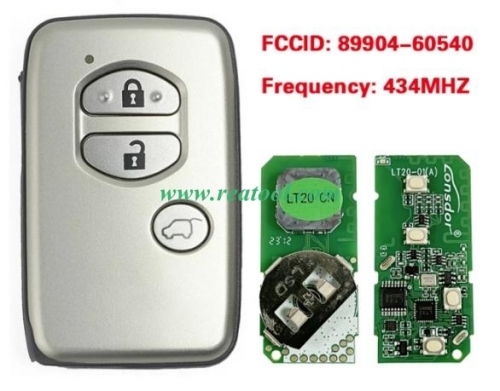 61A541-0030 433MHz Smart Card Proximity Remote Key Unlocked for TOYO-TA PRADO 2010-2017 3 Button 89904-60540 FCC ID: B74EA