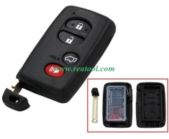 For TOYO-TA 3+1 button remote key shell (round but