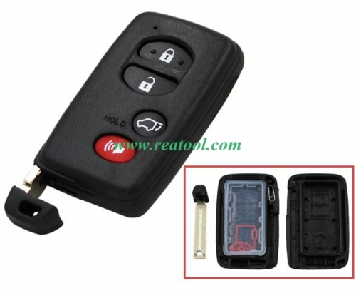 For TOYO-TA 3+1 button remote key shell (round button)